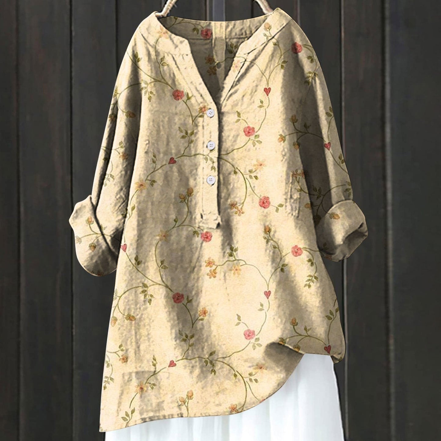 Falkenberg™ | Elegant floral shirt dress
