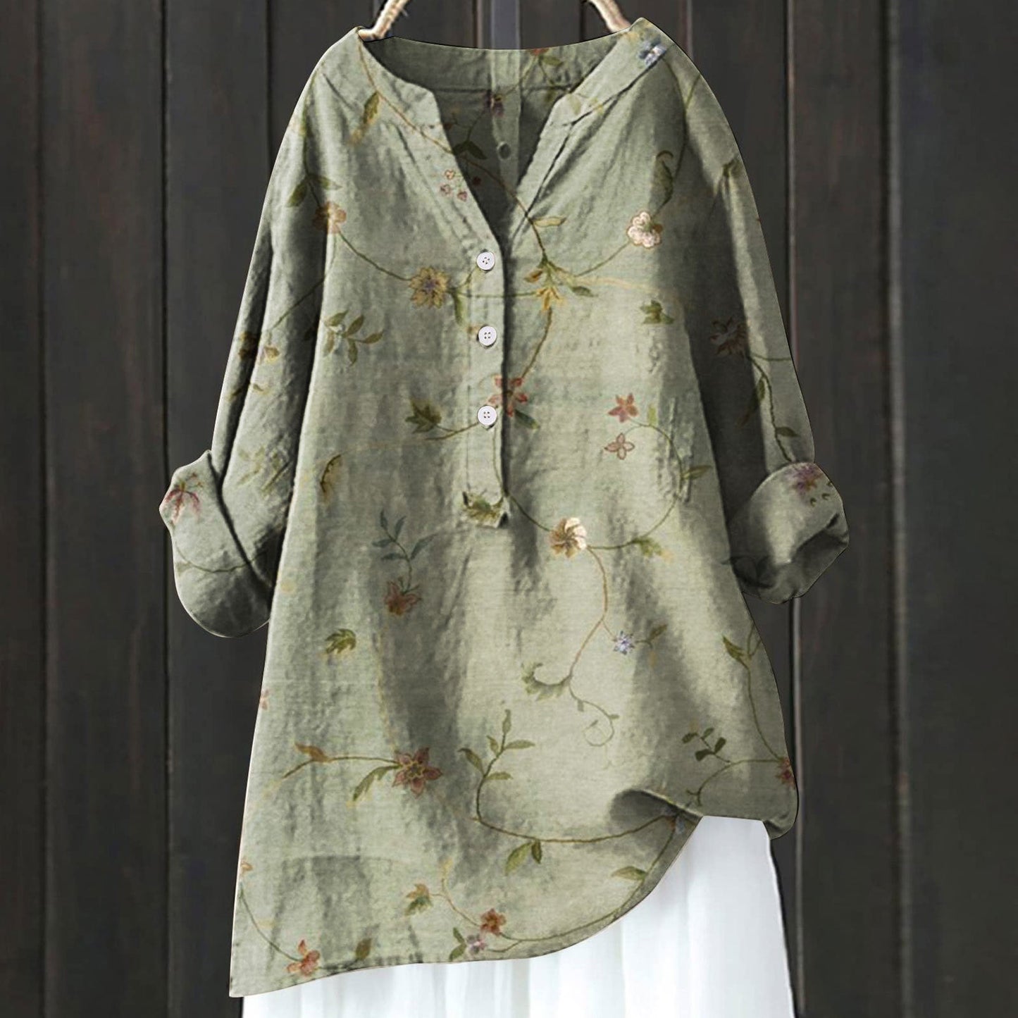 Falkenberg™ | Elegant floral shirt dress