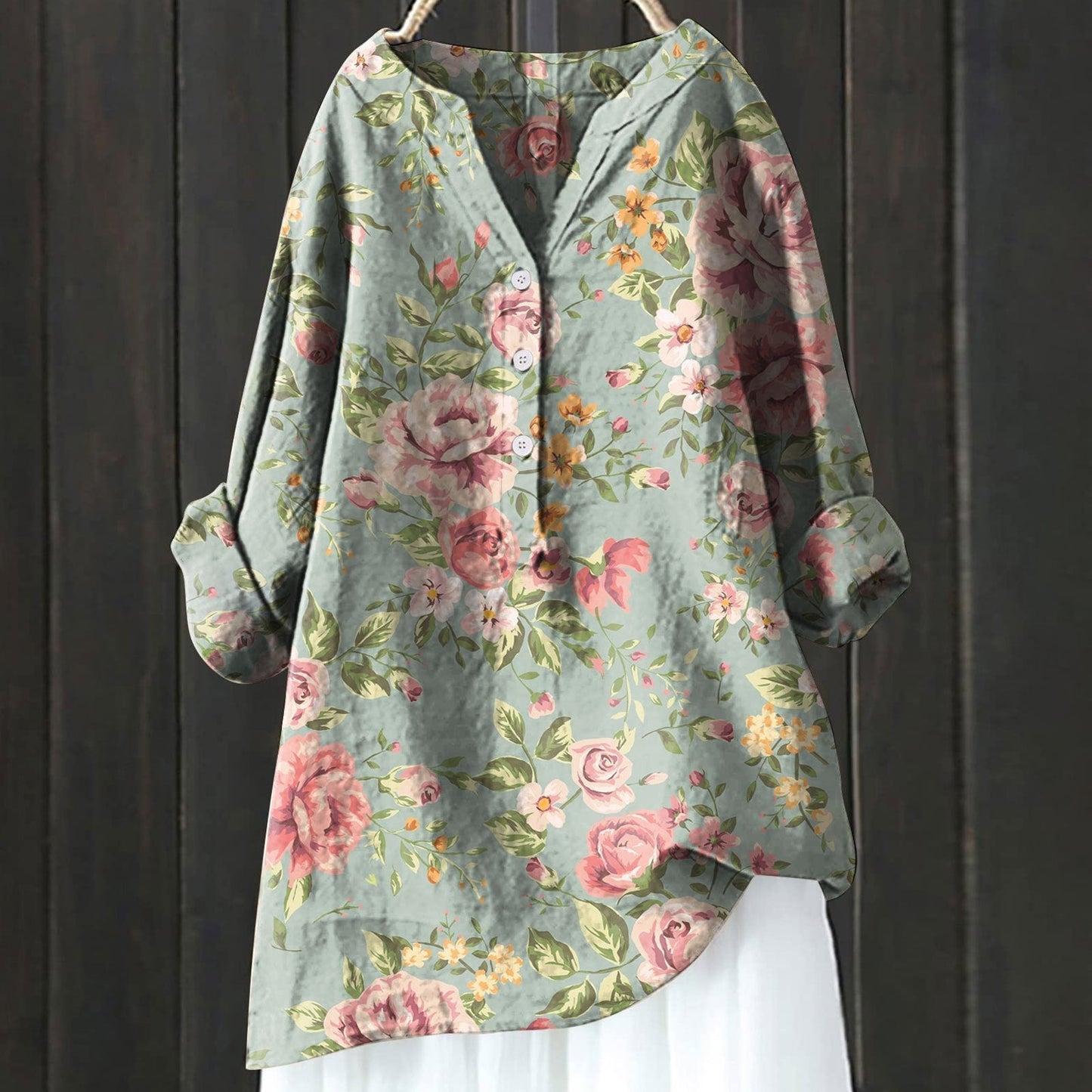 Falkenberg™ | Elegant floral shirt dress